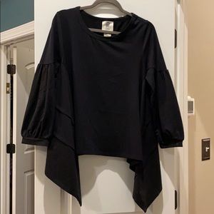 Black top from Anthropologie